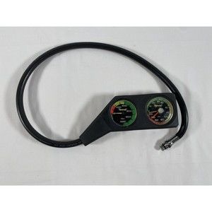 Rare Italy Nemrod  2nd Second Gauge Console SPG 5000 Depth 230 Feet Scuba Untest